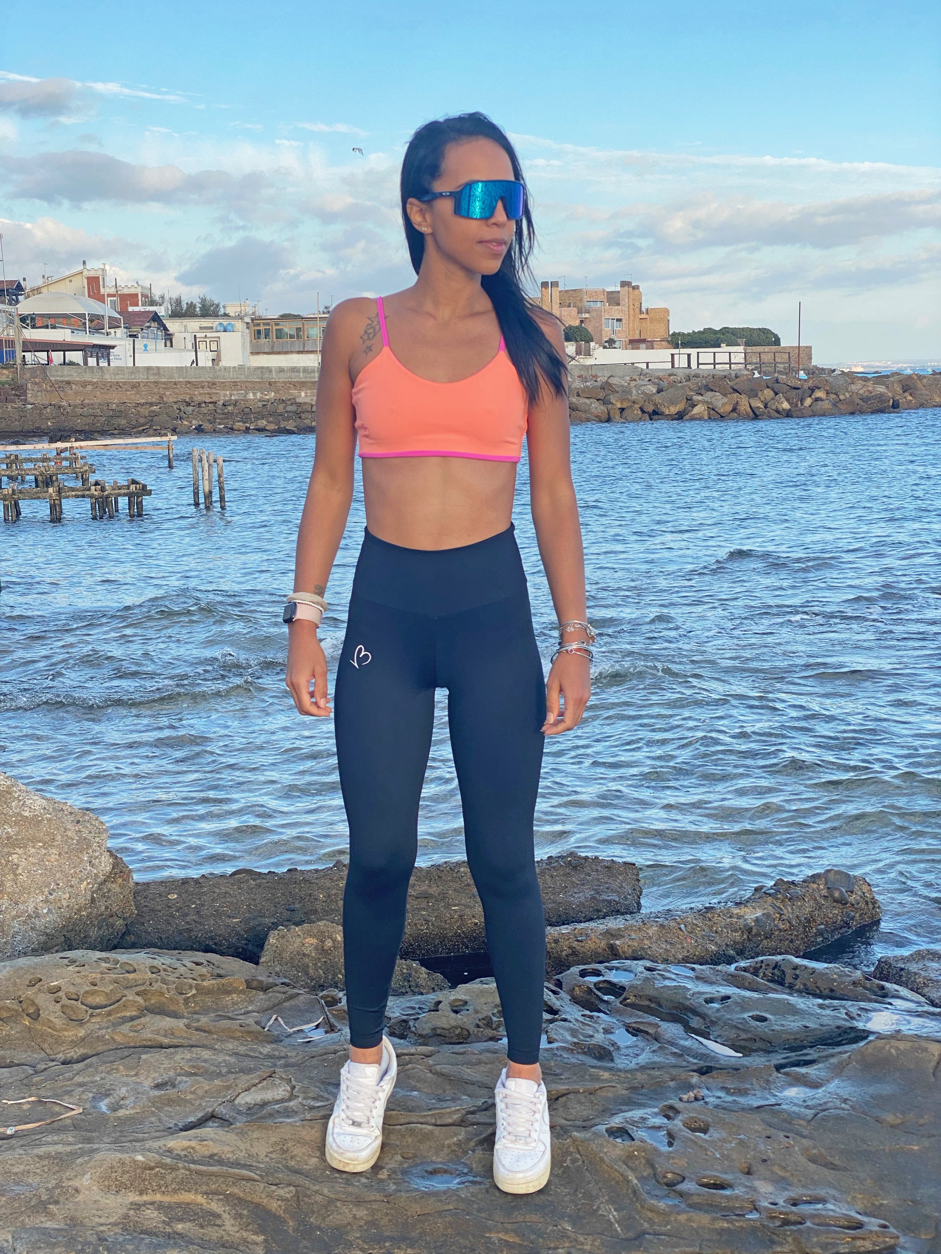 Top fucsia/arancio double-face