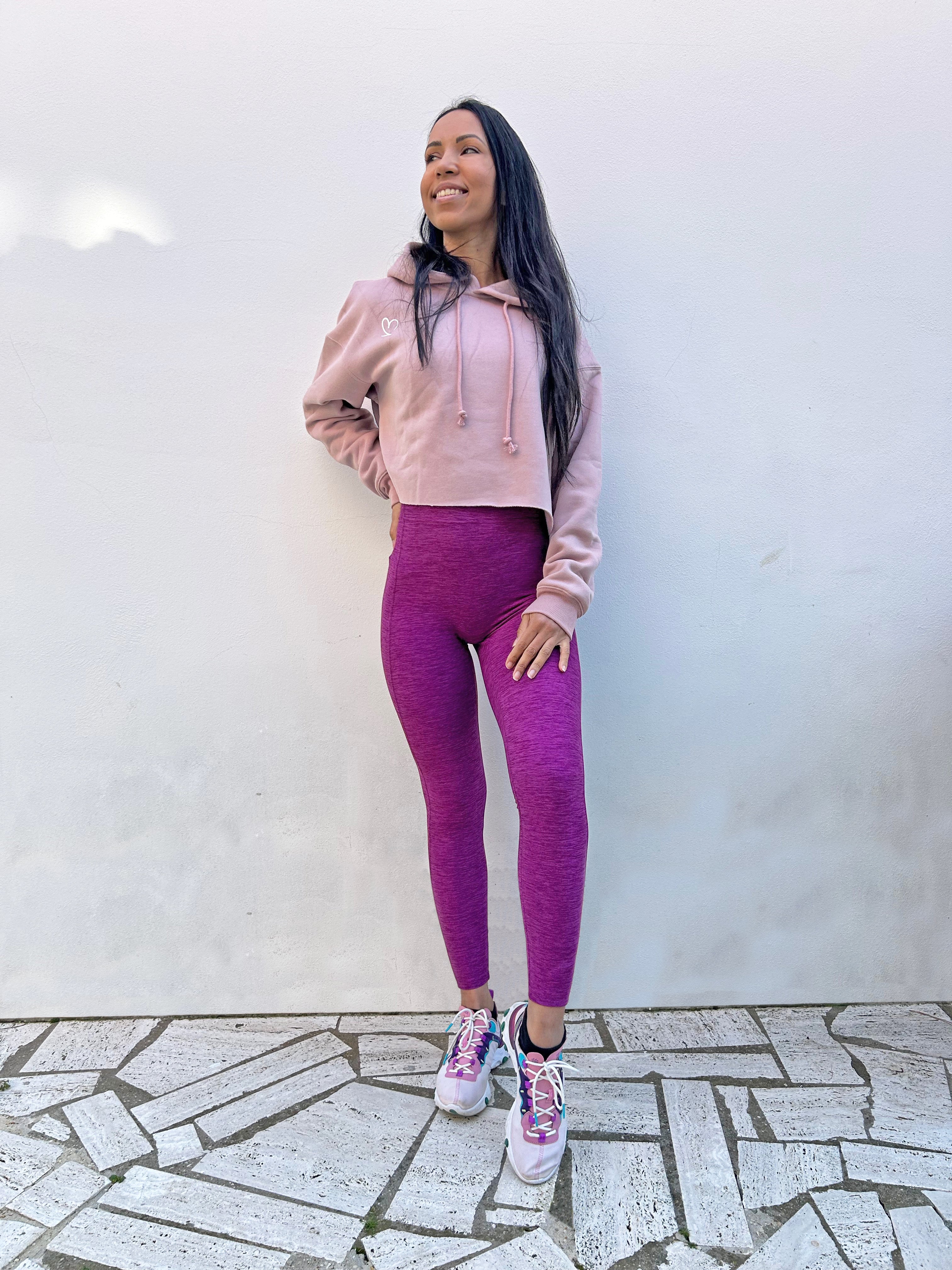 Felpa crop cappuccio