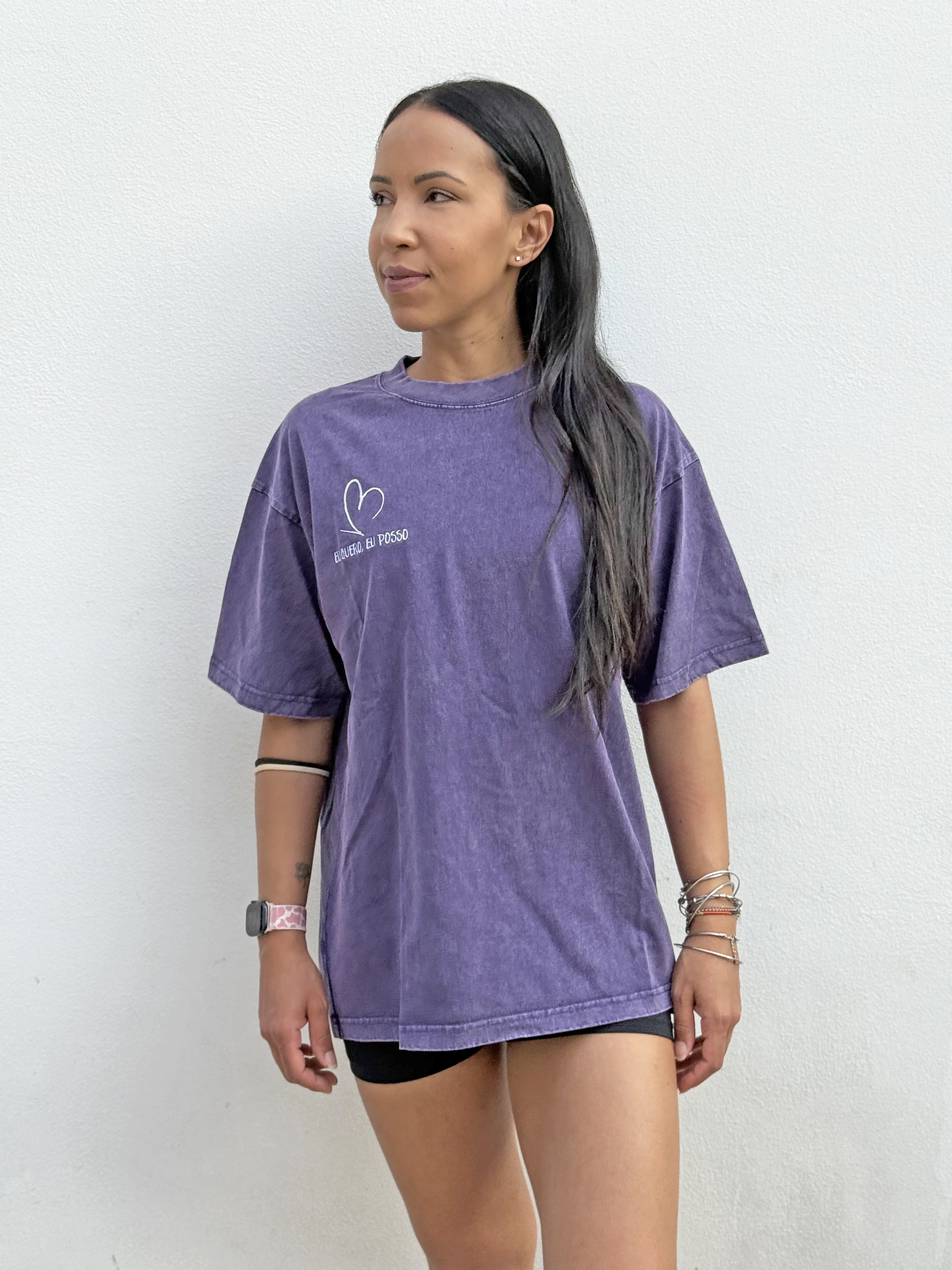 T-shirt oversize (Cover Pump) Viola