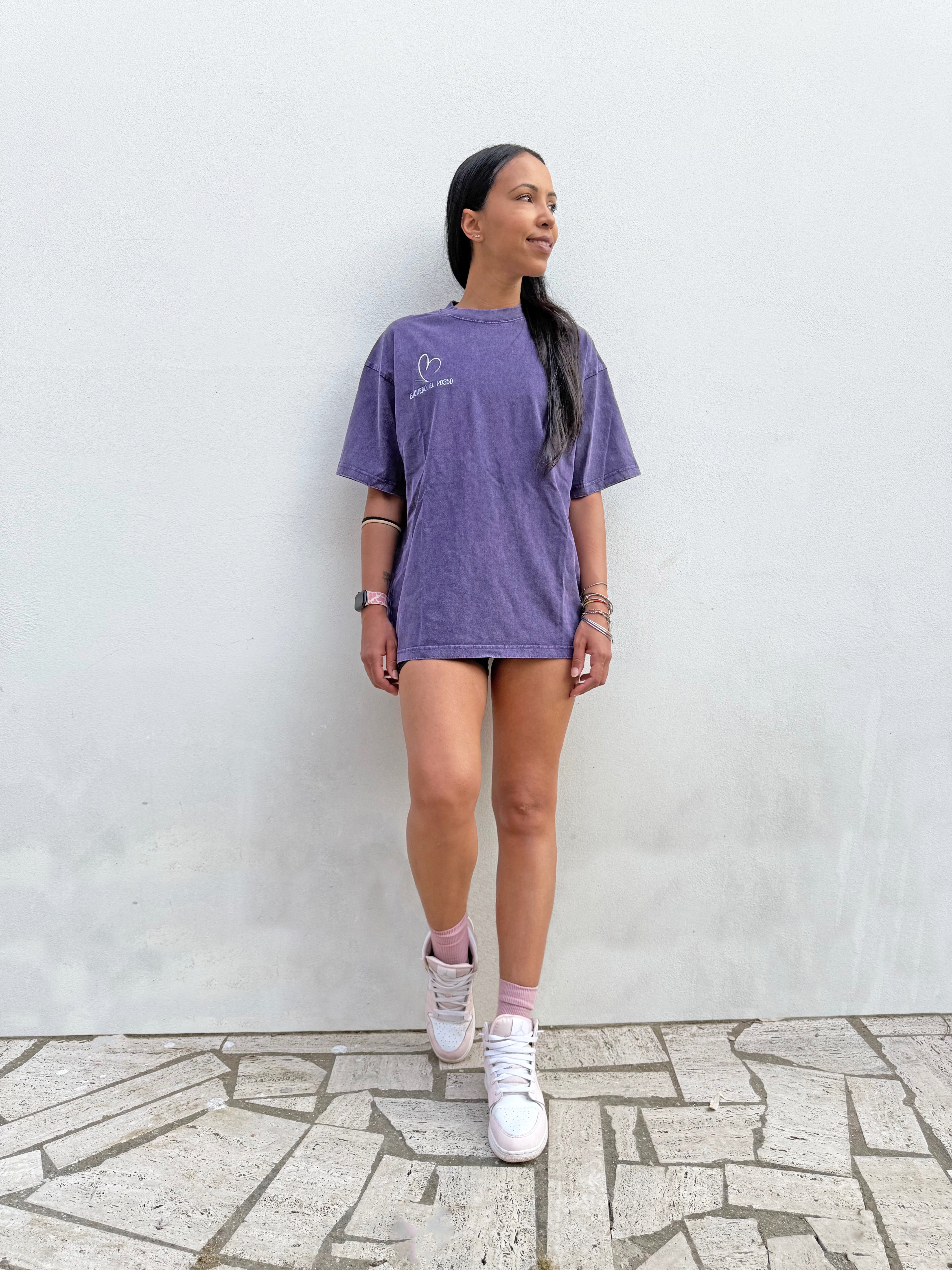 T-shirt oversize (Cover Pump) Viola